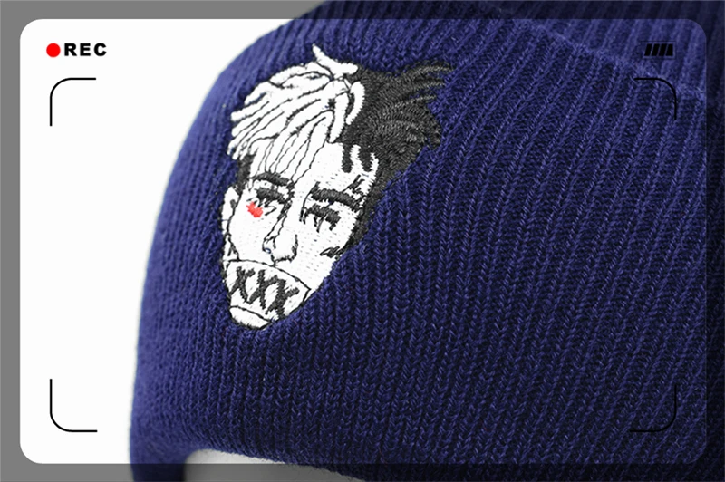 CLIMATE Xxx Rapper Beanie Hat Revenge, шапка с дредами, шапка бини для мужчин и женщин, вязанная зимняя шапка, хип-хоп шапка, шапки