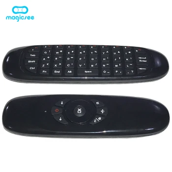 C120 All in one 2 4G air mouse Rechargeable Wireless remote control Keyboard for Android TV