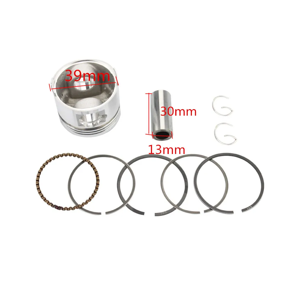 GOOFIT 39 мм поршень в сборе для GY6 49cc 50cc 139qmb Taotao Baja Jonway Lance скутер K082 010|39mm piston|piston 39mmpiston