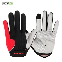 WOSAWE Actualización Completa Guantes de Dedo Hombres Mujeres Guantes de Moto de Carreras Transpirable Ciclismo Bicicleta Guante de Pantalla Táctil