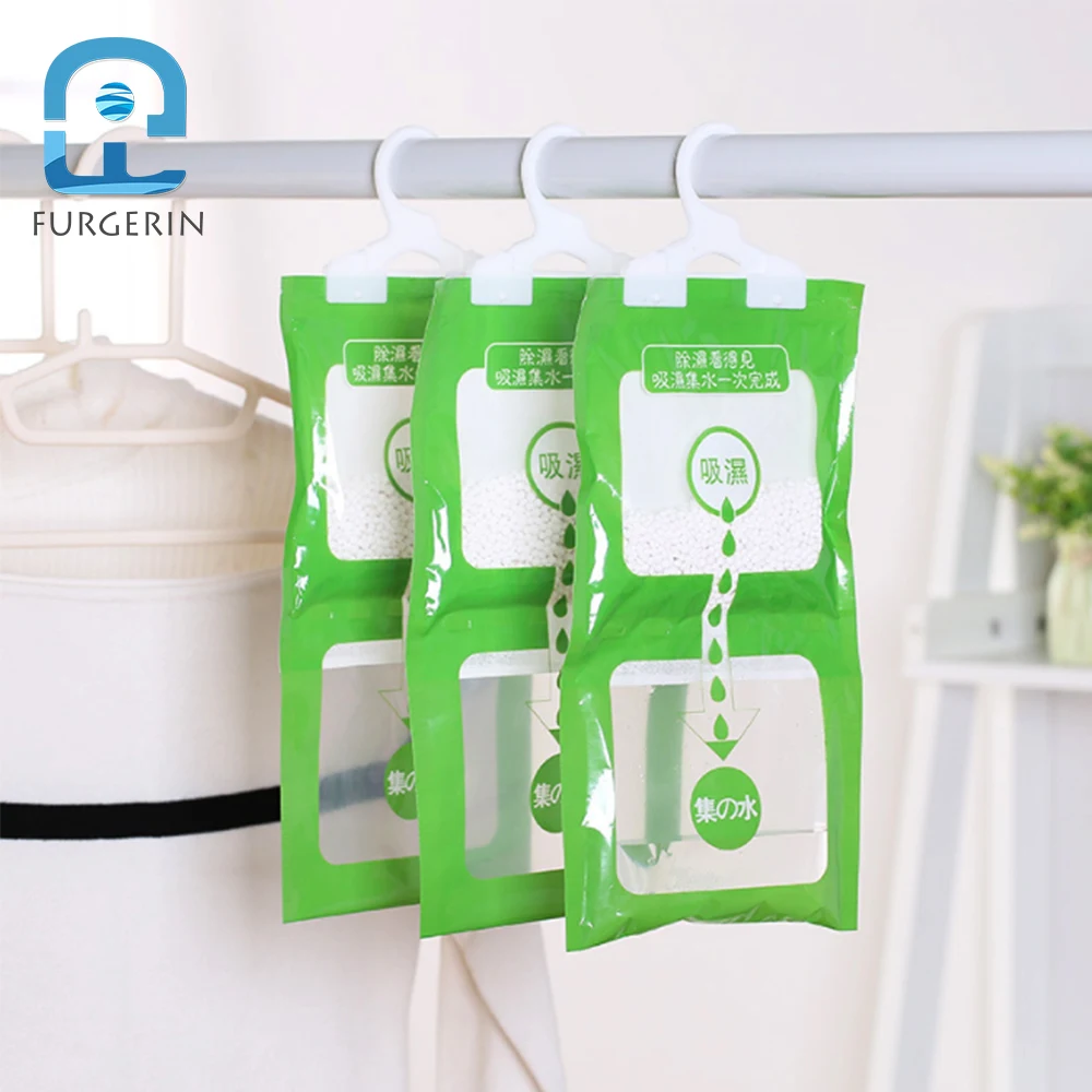 FURGERIN Moisture Absorber Hanging Desiccant Bag humidity absorber Dehumidifier Bags Wardrobe Armoire Tools Clothes Dryer