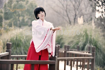 

Kisstyle Fashion Inuyasha Kikyo Kimono Cosplay Costume,Customized Accepted