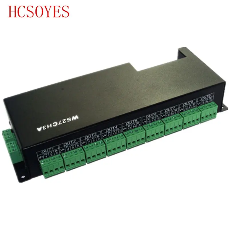 

DC 12-24V 27 channel 9 group dmx 512 led decoder RGB controller