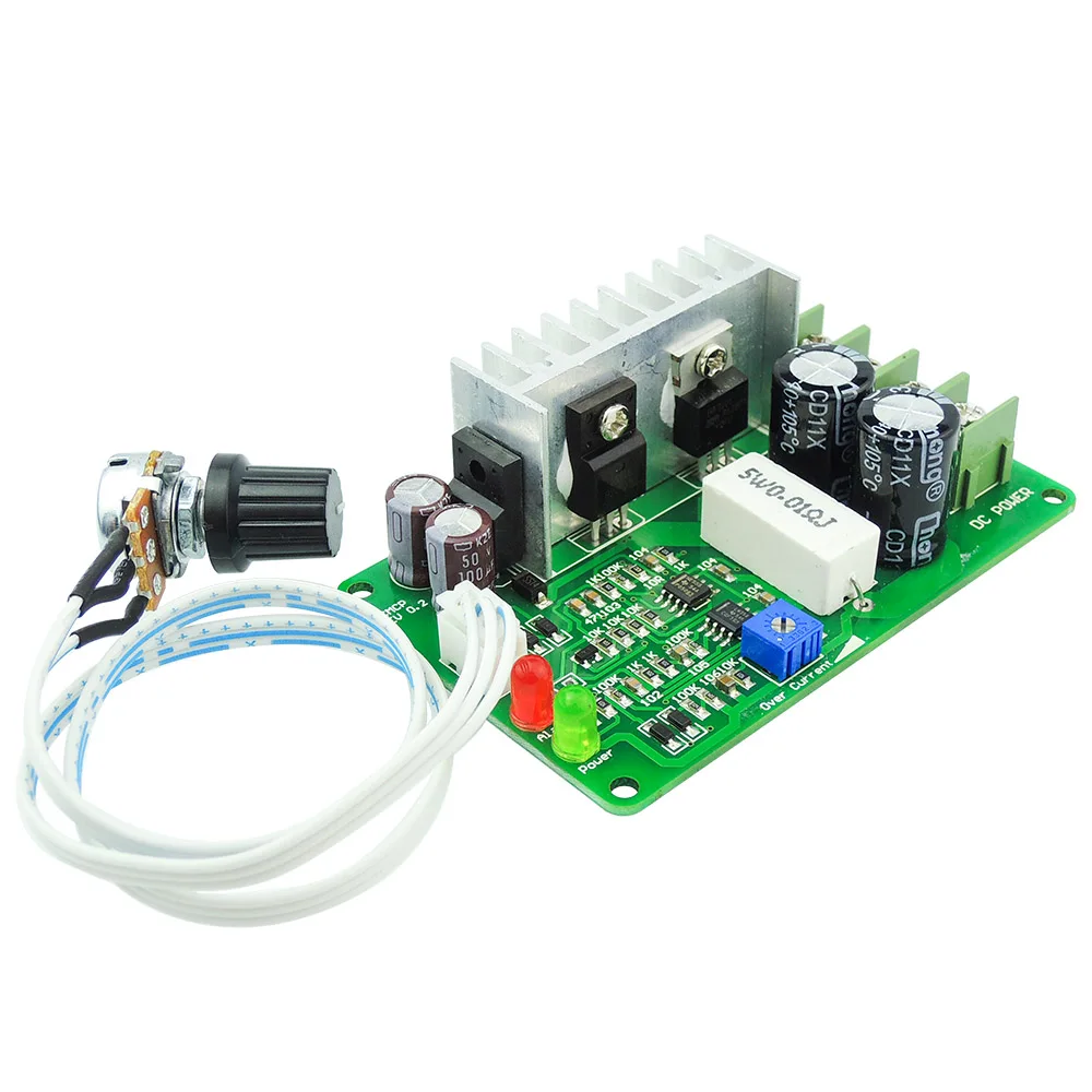 

10pcs/lot 12V24V36V 10A Pulse Width PWM DC Motor Speed Controller Switch protected alarm LED Current limiter control