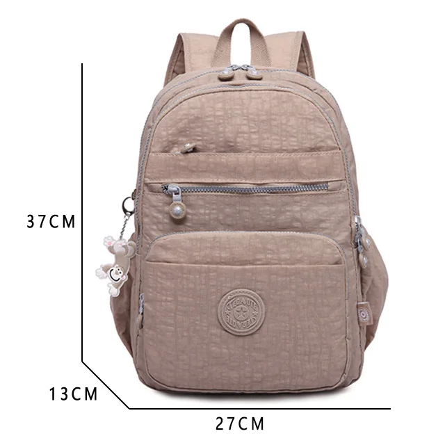 Mini Backpack Female School Backpack Mochila Women Backpacks Waterproof School Bags For Teenage Girls Laptop Bagpack Sac A Dos - Цвет: Beige