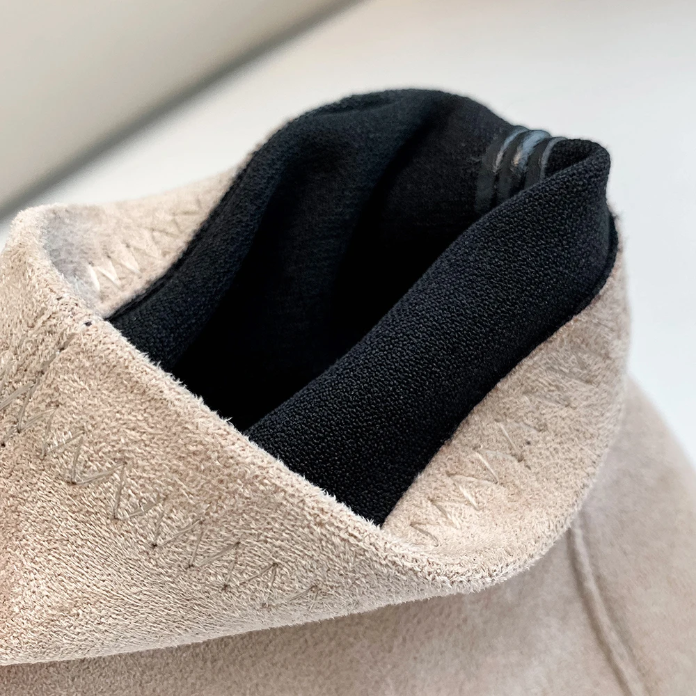 Новинка 2019 года сезон осень тянущийся носок женские носки ботильоны ботинки с
