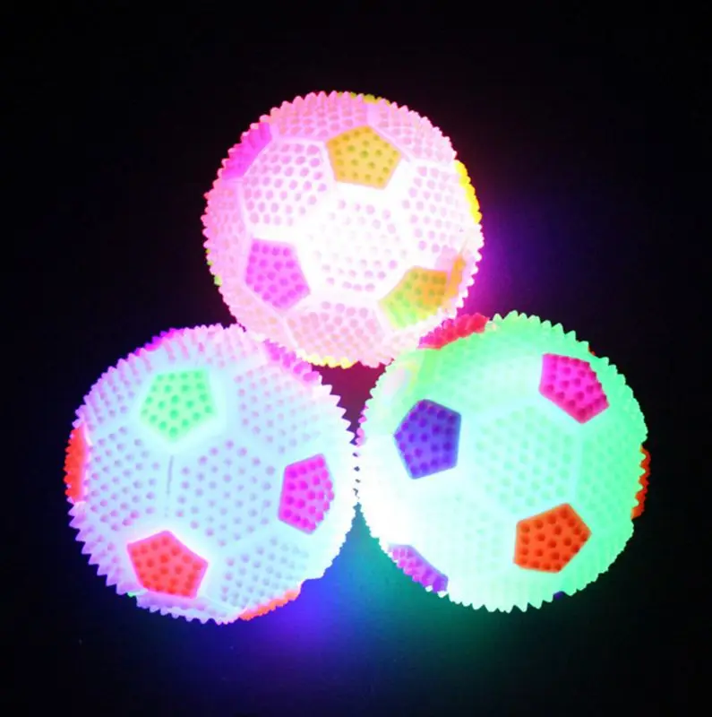 

Squeeze Sound Sports Soccer Ball Illuminate Color Changing Light Baby Intelligence Development Kids Educational Toys