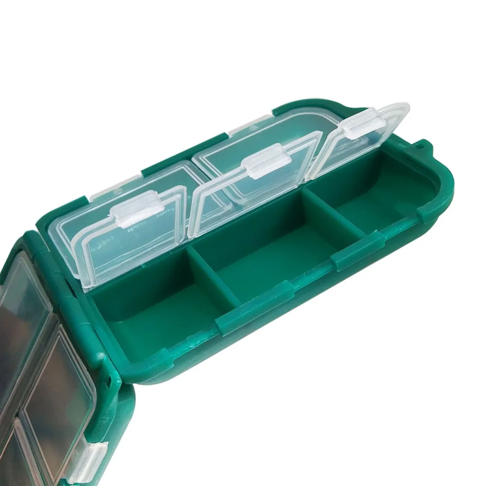 1 шт. Сильный пластиковый контейнер для рыбалки pesca отделения для хранения корпус Коробка Приманка блесна приманка коробка для рыбной ловли, Рыбная ловля коробки для аксессуаров