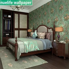 Idyllic retro nostalgic style living room bedroom bookstore restaurant beauty salon 3D non-woven wallpaper background wallpaper Idyllic retro nostalgic style living room bedroom bookstore restaurant beauty salon 3D non-woven wallpaper background wallpaper
