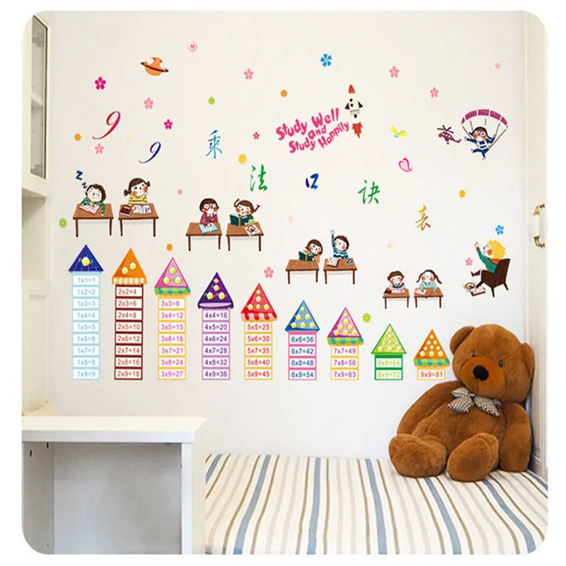 Мультипликационные 99 мультипликационные наклейки для стола для детского сада детская комната милая девушка стол декор стен для дома Наклейка самоклеящаяся - Цвет: WYTQ1154