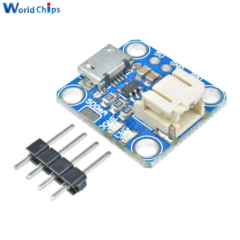 Chargeur Micro-Lipo 3.7V 4.2V 100mA USB Micro-B Module Batterie Lithium