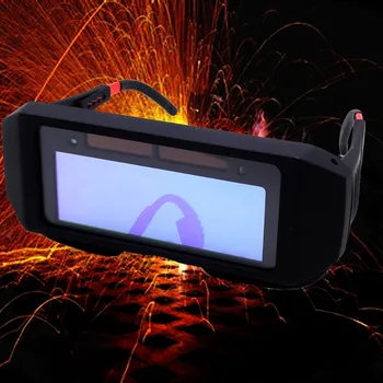 

RU Warehouse Solar Powered Auto Darkening Welding Helmet Mask Welding Glass 1 PCS