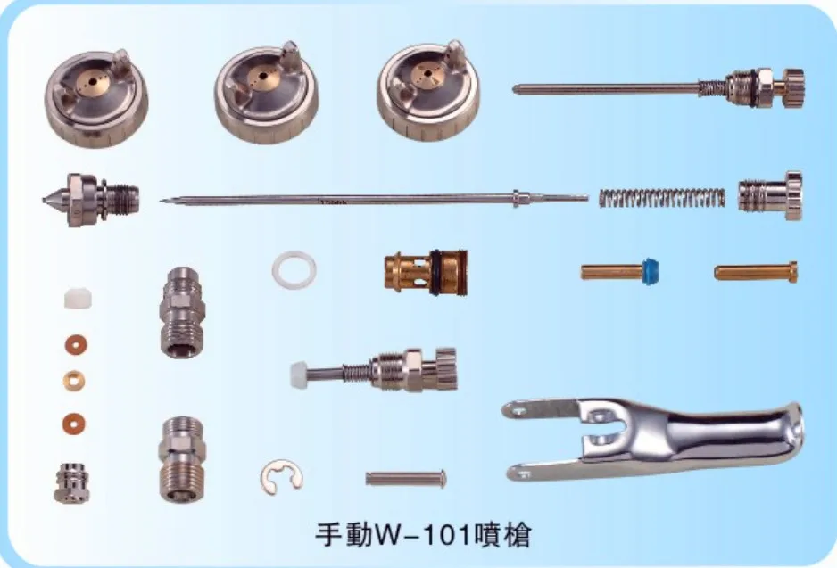 W101 пистолет-распылитель сопла, набор игл, W-101 пистолет, 0,8/1,0/1,3/1,5/1,8 мм сопла hvlp аксессуар