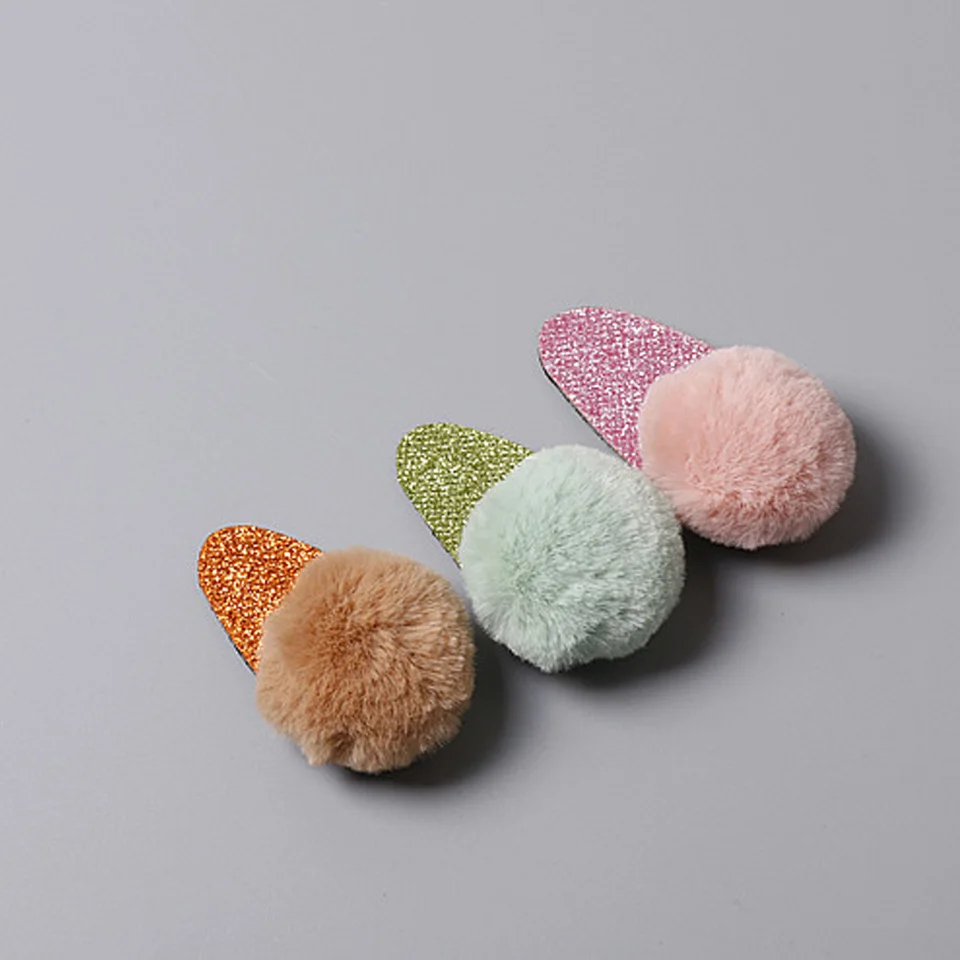 

Faux PomPom Ball Hairgrip Girl Hairpins Hair Accessories HC011