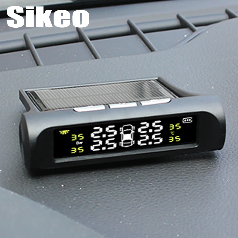 

2019 New Arrival Solar Power TPMS Wireless Tire Pressure Monitoring System for Car SUV MINIBUS Safe Drive with TPMS