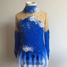 Лед фигурное катание платье бренд Vogue соревнования по фигурному катанию платье для Для женщин индивидуальные dr3227