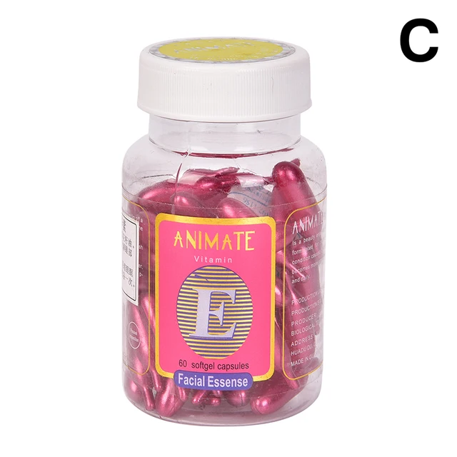 60pcs/box Vitamin E Essence Face Cream Capsule Whitening Cream Freckle