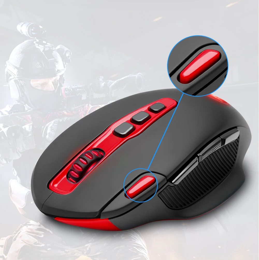 Redragon SHARK M688 Беспроводная программируемая игровая мышь 5000 dpi 10 кнопок эргономичная для overwatch геймерская мышь для ноутбука ПК компьютера