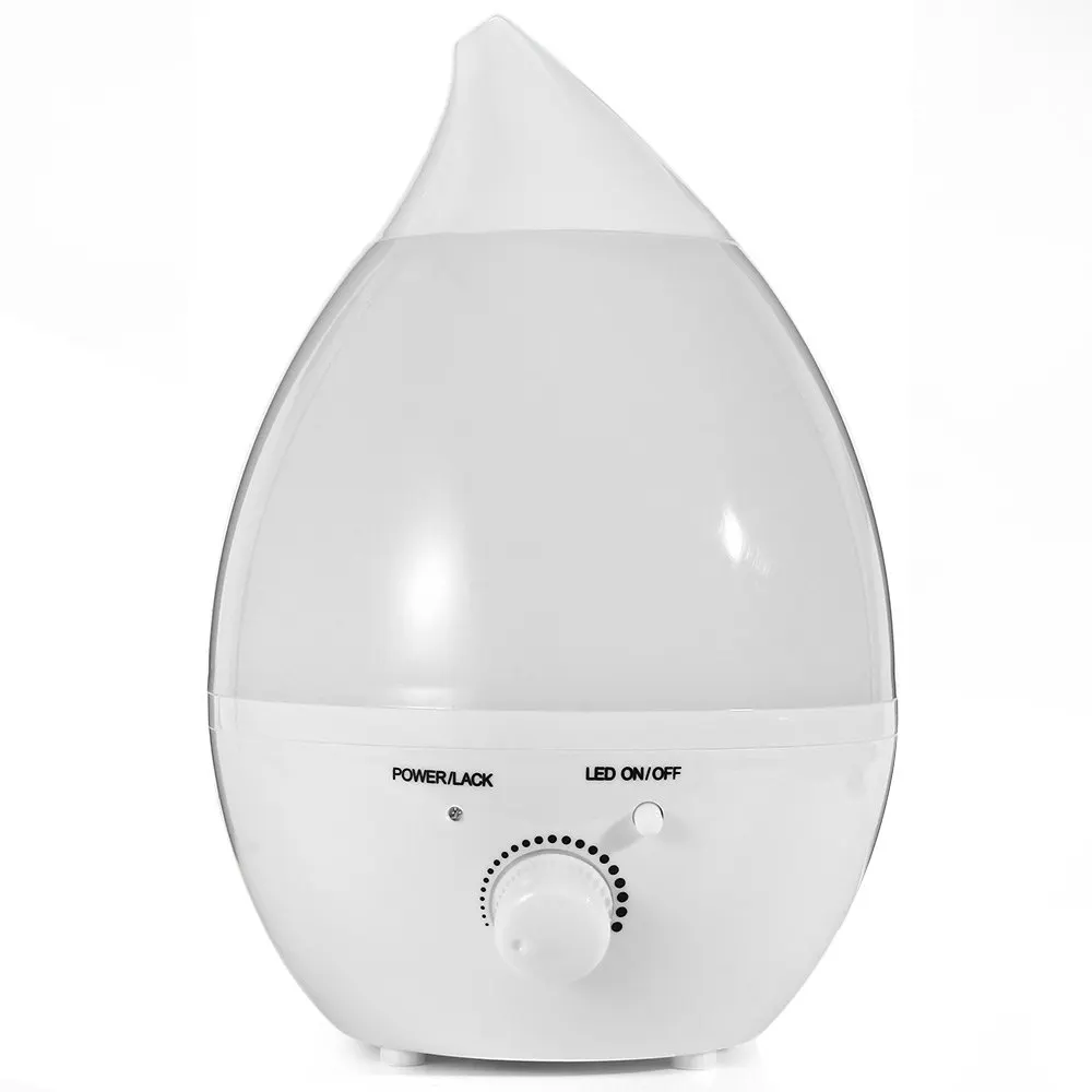 Water Drop Shape Household Air Humidifier Multi Functions Ultrasonic