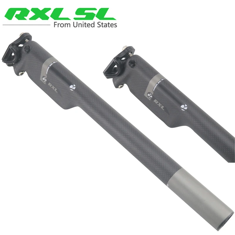 RXL SL Mountain Bike Seat Post 350/400mm Road Bicycle Seatpost Carbon 31.6/30.8/27.2mm 3K Matte Breaking Wind | Спорт и развлечения
