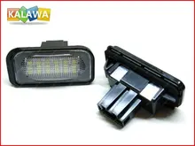 LED Фонарь Освещения Номерного Знака Лампы для Merce. des-Ben.z W203 4D Седан Нет Ошибка canbus лицензии рамка пластины 030212 FREESHIPPING GGG
