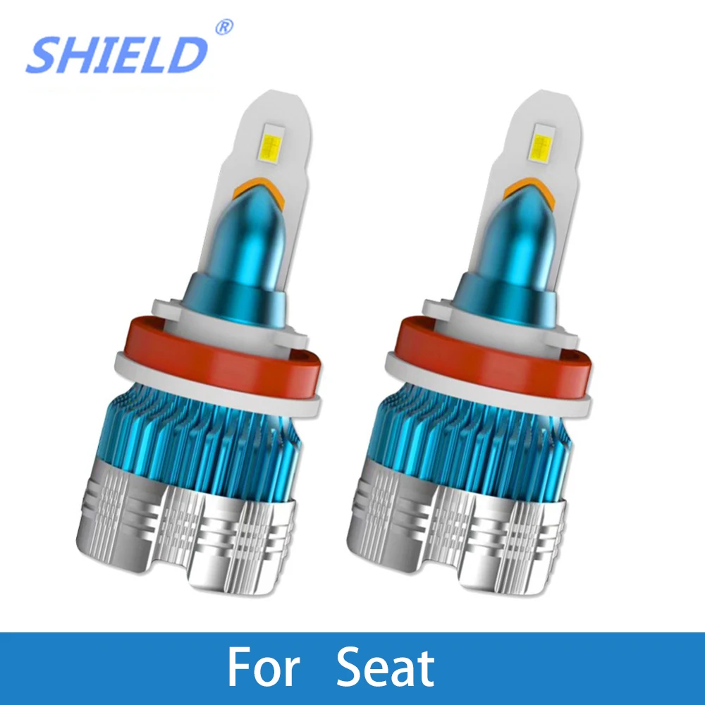 

2 Pcs LED Car Headlight H4 LED H1 H3 H7 9005 9006 Auto Headlamps 6000k 12V For Seat Ibiza Leon Altea Toledo Arosa