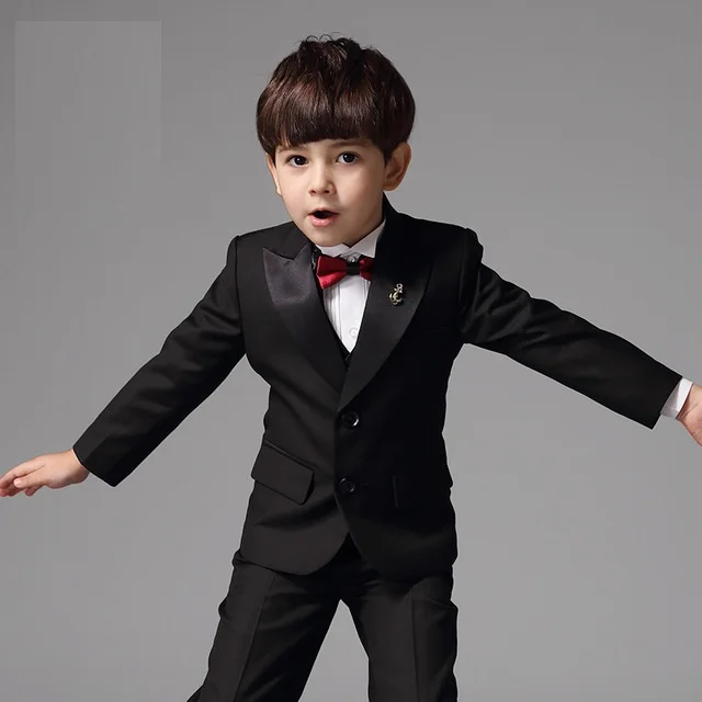 boys black suit pants