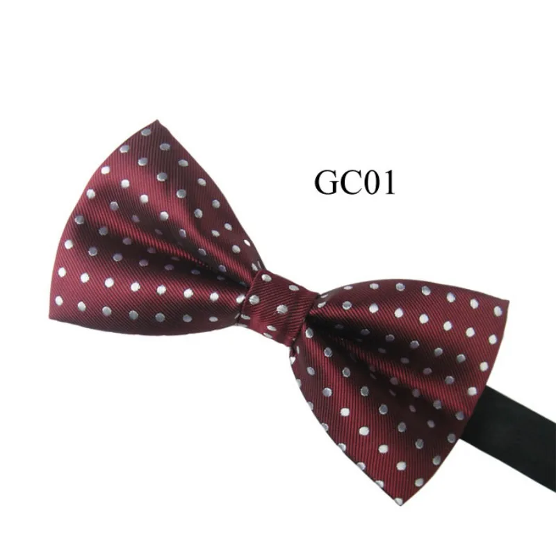 

Men Adjustable Tuxedo Classic Bowtie Woven Dots Bow Tie Necktie Novelty Wedding