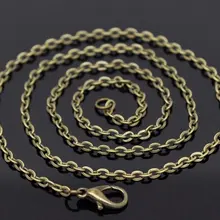 Бронзовая тон Омаров застежка с кольцом цепи ожерелья 2" L