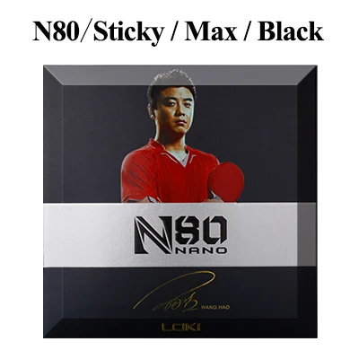 1pc N80 Black LOKI Высококачественная профессиональная Красная резиновая губка для настольного тенниса в черном цвете для пинг-понга для быстрой атаки/петли/контроля - Цвет: 1pc N80 Black