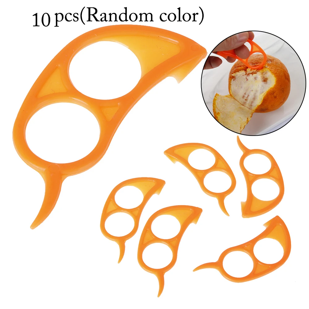

10pcs Plastic Mouse Shape Orange Peelers Zesters Lemon Grapefruit Fruit Slicer Opener Cutter Kitchen Tool Gadgets Random Color