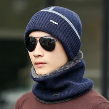 Теплые шерстяные толстые зимние шапки для мужчин и женщин Skullies Beanies мужской шарф вязаная шапка мужская плюс Gorras шапка