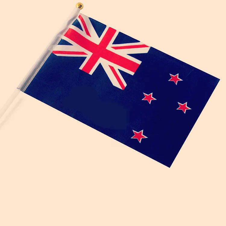 Тувалу Кирибати Новая Зеландия Тонга австралийские флаги из полиэстера маленькие Национальные флаги с полюсом 14*21 см