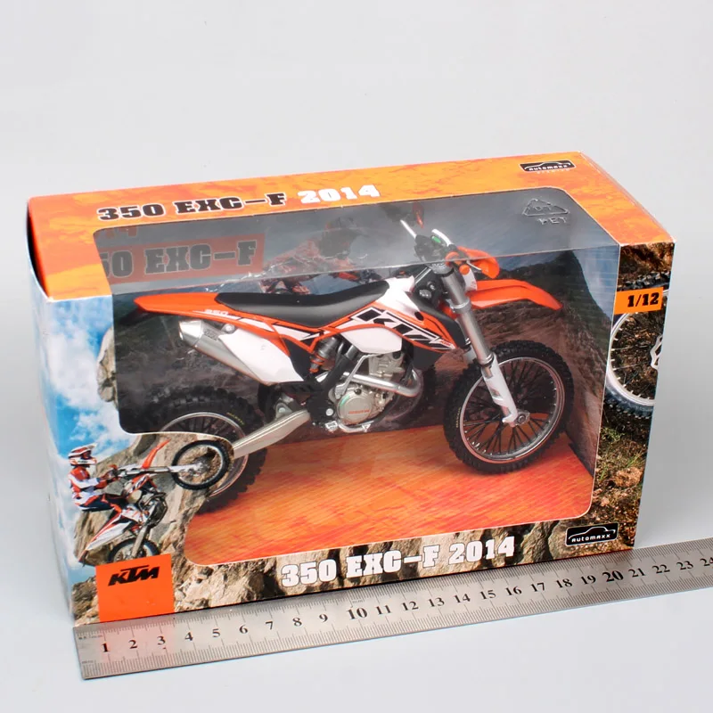 1/12 Automaxx мини KTM 350 EXC-F EXC литые под давлением модели грязи мотокросс эндуро велосипед и автомобиль миниатюрный мотоцикл игрушка для детей