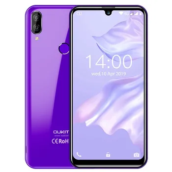 Перейти на Алиэкспресс и купить Смартфон OUKITEL C16 Pro LTE, 4G, MTK6761P, четырехъядерный, экран 5,71 дюйма Waterdrop, 19:9, сканер отпечатка пальца, 2600 мАч, мобильный телефон с распознаванием ли...
