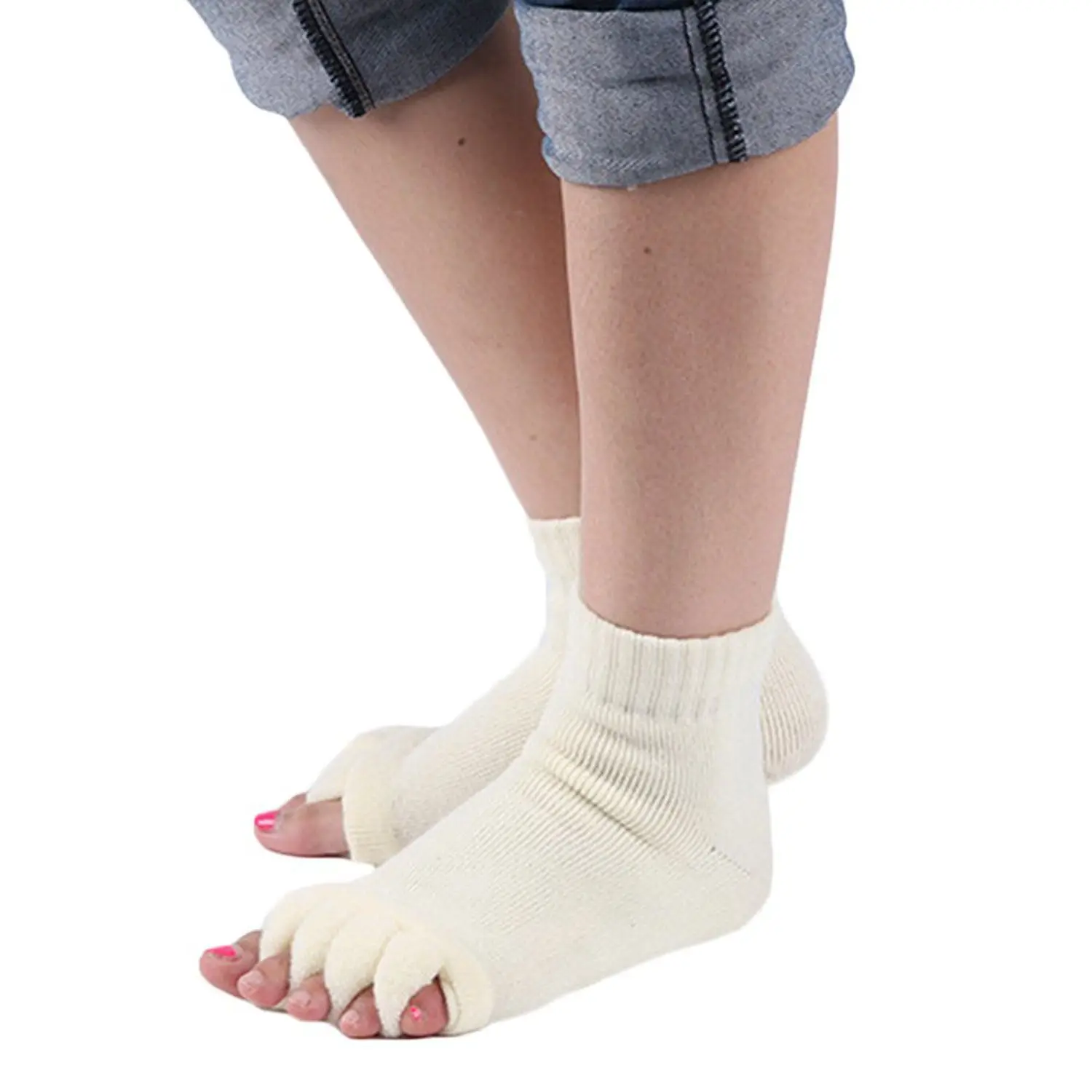 Buy MYTL 1 Pair Massage Five Toe Separator Socks Foot