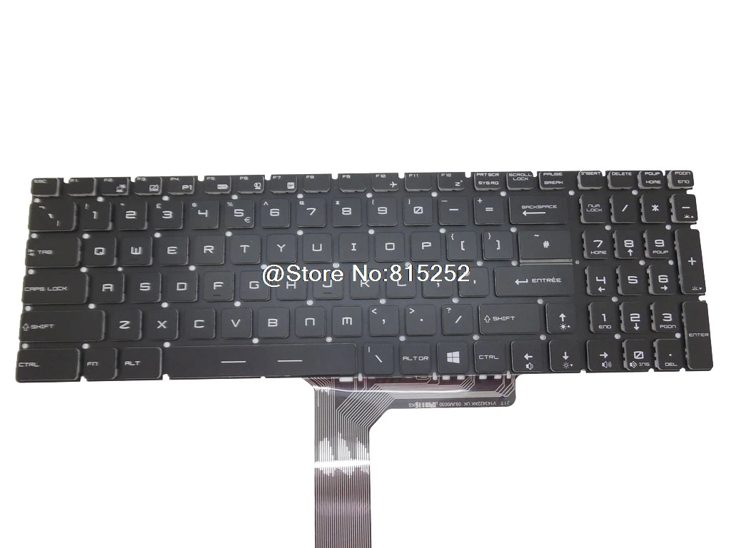 

Keyboard For MSI GS72 6QC-067XFR WT72 6QI-422FR 6QL-825FR GE62VR 6RF-027UK 7RF-291UK GS72 6QE-217UK 6QE-258UK GT72 6QF-032UK