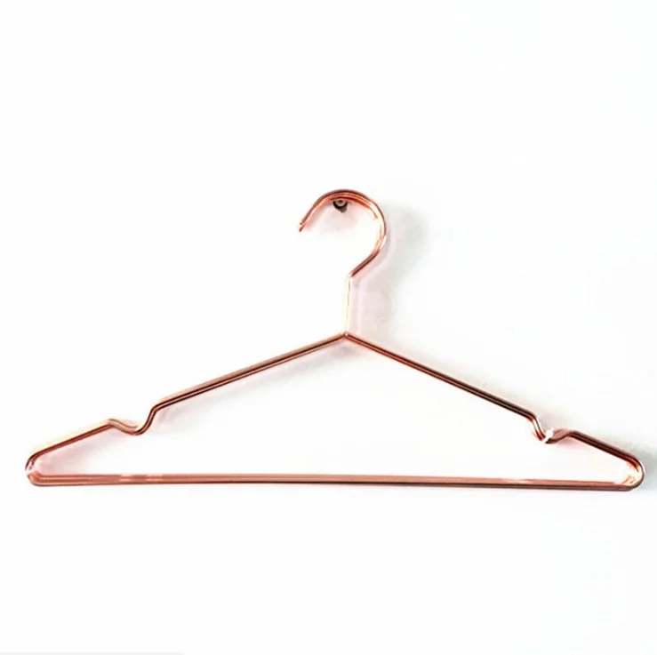 50pcs Multipurpose Dry Cleaning Brass Elegant Rose Gold Clothes Hanger