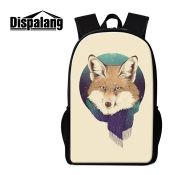 

Dispalang Children School Bags Animal Fox Backpack Men Women Schoolbag for Girls Boys Kids Shoulder Book bag Mochila Escolar