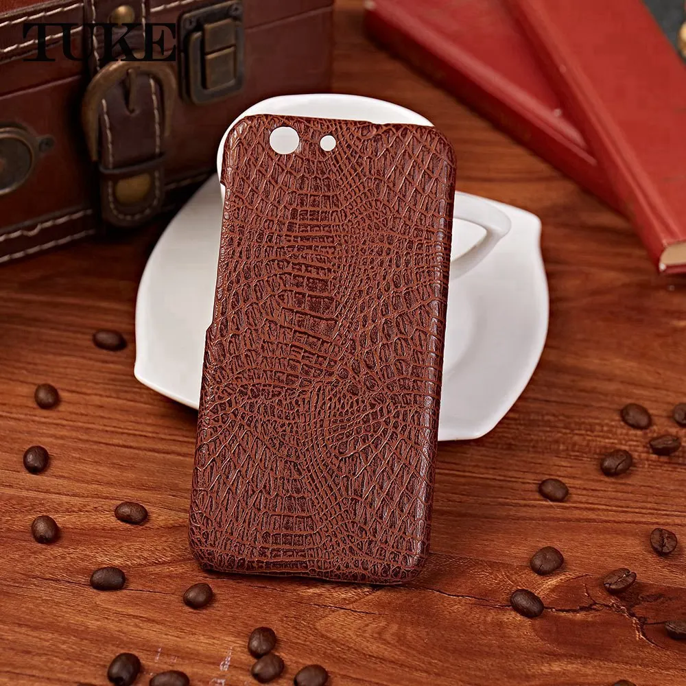 

TUKE Crocodile Pattern For ZTE Blade A512 Hard PC with PU Leather Hard Back Cover Phone Case For ZTE Nubia Z10 Z 10 Hsouing Etui