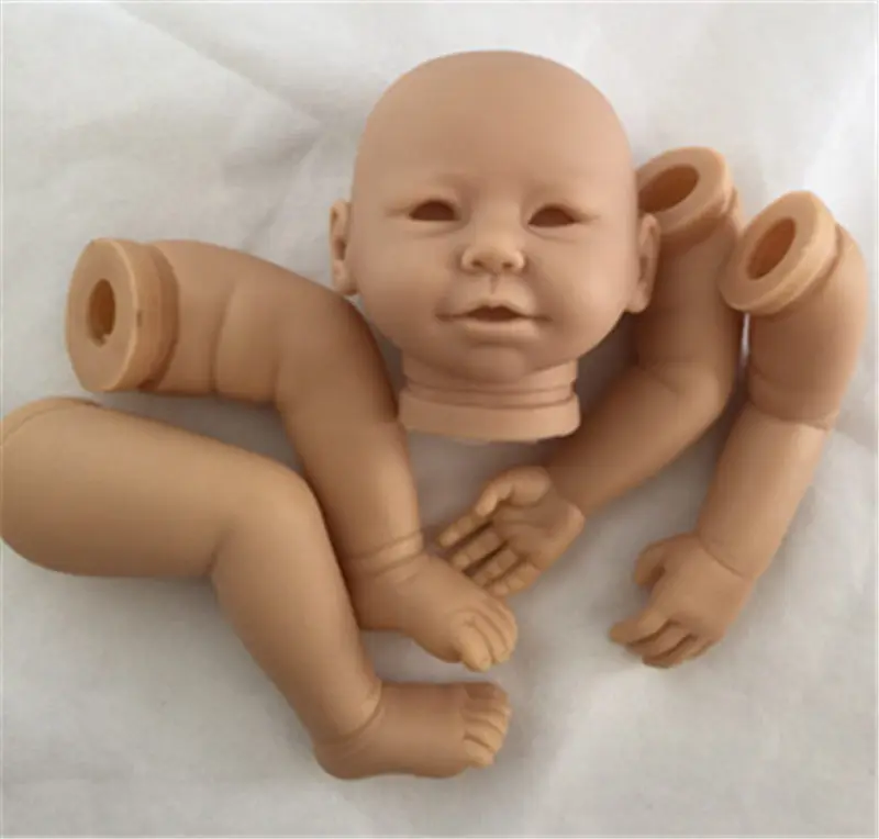 20 дюймов унисекс виниловые силиконовые Reborn Baby Doll наборы кукольные аксессуары реалистичные куклы Reborn винил пустой комплект с головкой 3/4 конечностей