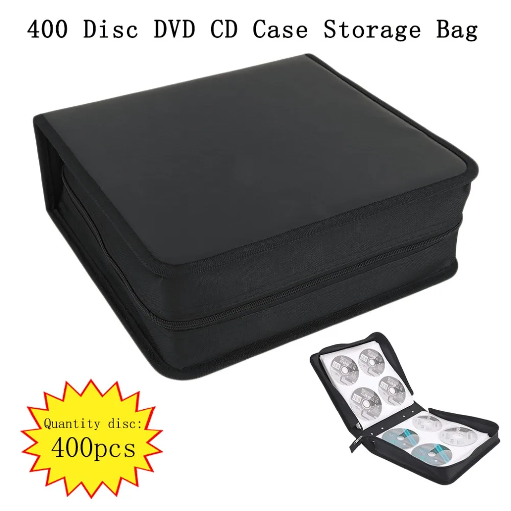 

PU Leather 400 Pieces Disc CD DVD Storage Holder Carry Case Bag Organizer Solution Binder Book Sleeves Carrying Bag Dropshipping