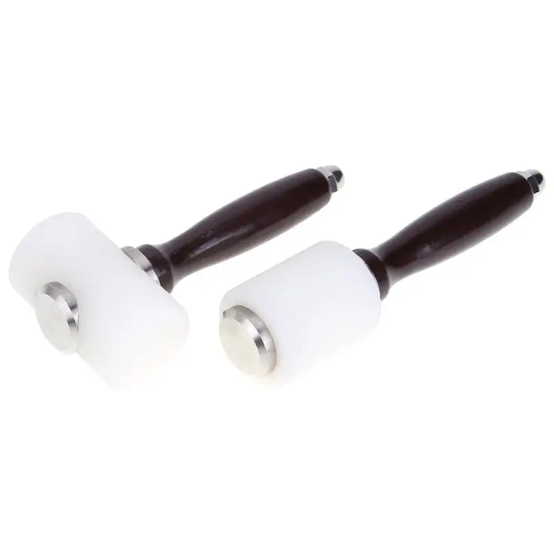 

Leather Carving Hammer Printing Tool DIY Craft Cowhide Punch Cutting Nylon Hammer Tool with Wood Handle 190mm&215mm Accessories