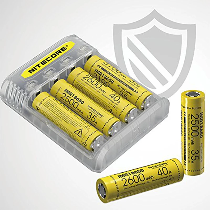 2018 NITECORE Q4 4 Bay 2A быстрая Зарядное устройство для батарей Li Ion (литий ионных IMR 16340 10440
