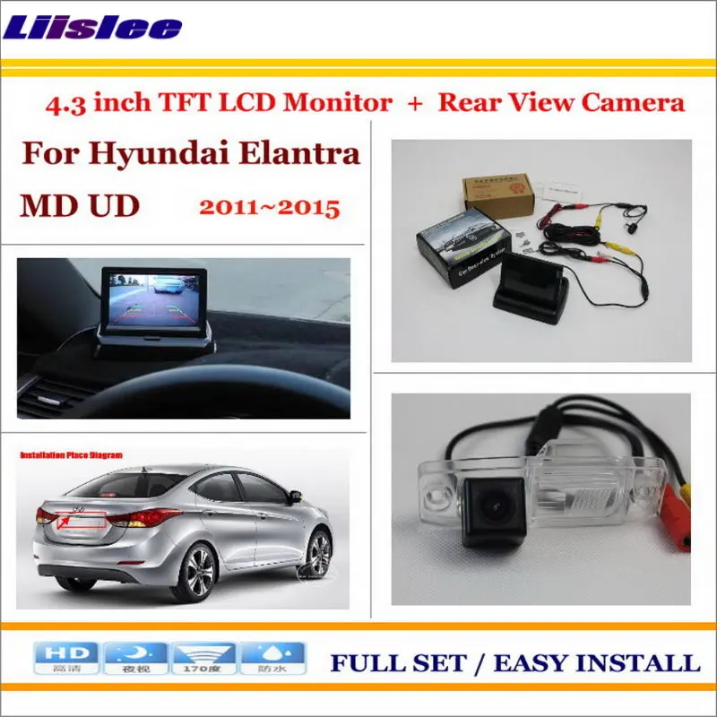 Автомобильная камера для Hyundai Elantra MD UD 2011-2015 заднего вида 4 3 дюйма TFT ЖК-монитор