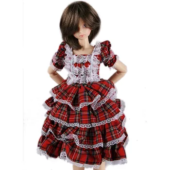 

[wamami] 143# Red Grid Dress/Suit SD DOD 1/3 BJD Dollfie