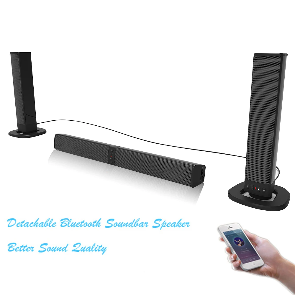 Домашний кинотеатр 20 Вт Bluetooth Саундбар ТВ AUX оптические Bluetooth Динамики Soundbar Колонка Саундбар сабвуфер динамик для ТВ компьютера