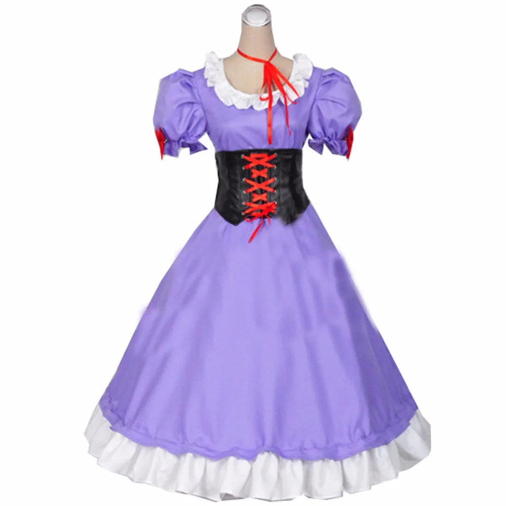 

2018 г., проект Touhou, косплей, Юкари, искусственное фиолетовое платье, изготовленное на заказ