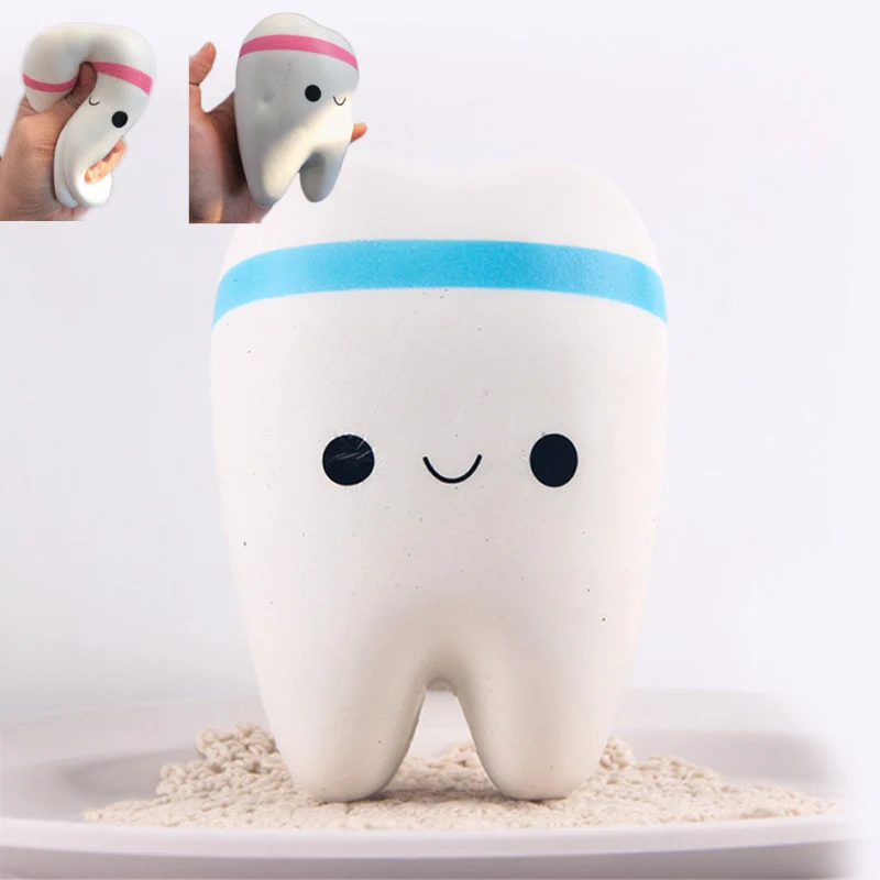 1pcs Squishy Toys Squishies Cellphone Straps Teeth Buns Bread Wholesale Cheap Kawaii Squishy Jumbo in stock