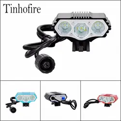6000LM 3x T6 USB LED 3T6 фары 4 режима фара велосипед свет лампы F3 DC или вход USB